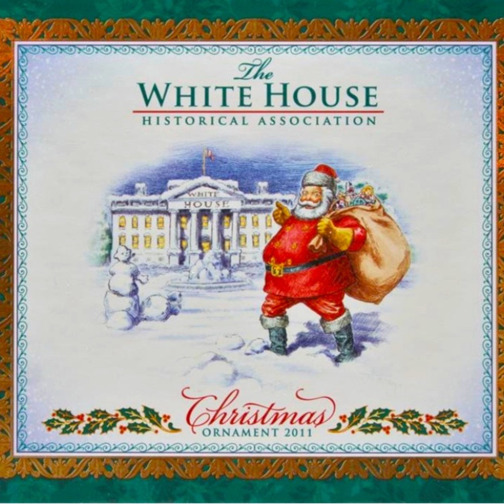 Official 2011 White House Historical Association T Roosevelt Christmas Ornament